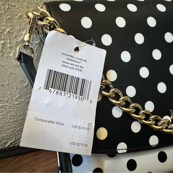 NWT Kate Spade New York Polka Dot Shoulder Bag - Picture 6 of 6